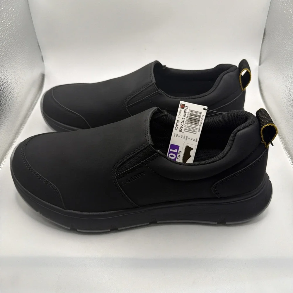 Gerry Moc II Slip-On Casual Shoes Men's Black Flexible Lightweight Comfort - 10‎